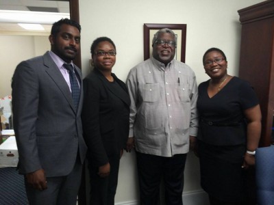 NDP Team meets with Sir Michael Barnett former Chief Justice